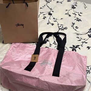 Stussy Pink Tote Bag